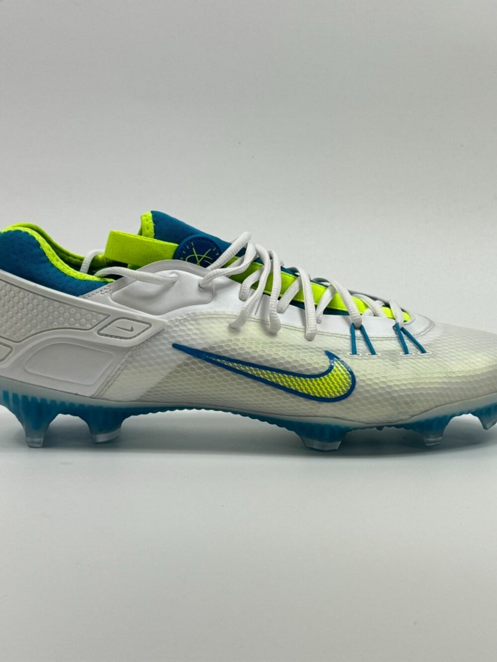 Nike Huarache 9 Elite Low LAX SE 'Vivid Blue Volt' FV6147-100 size 13